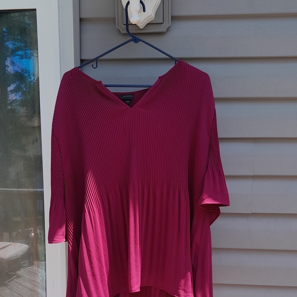 J. Jill Women's 2X Deep Marroon Red Purple  Blouse - Picture 1 of 3